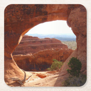 Partition Arch I in Arches National Park Kartonnen Onderzetters