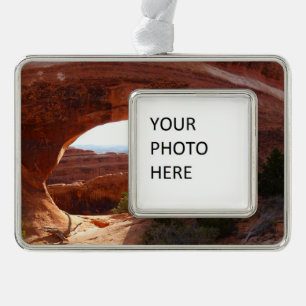 Partition Arch I in Arches National Park Verzilverd Omlijst Ornament
