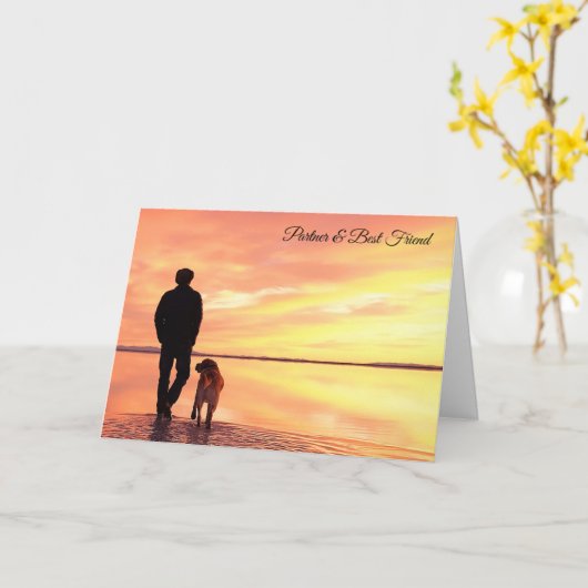 Partner & Beste Vriend: Woorden van God binnenin d Kaart (Gele Bloem)