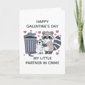 Partner In Crime Funny Galentines Day Feestdagen Kaart (Voorkant)