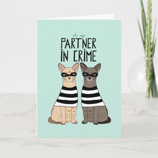 Partner in Crime Love Card Kaart (Voorkant)