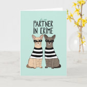 Partner in Crime Love Card Kaart (Gele Bloem)