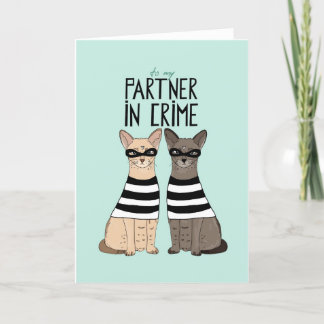 Partner in Crime Love Card Kaart