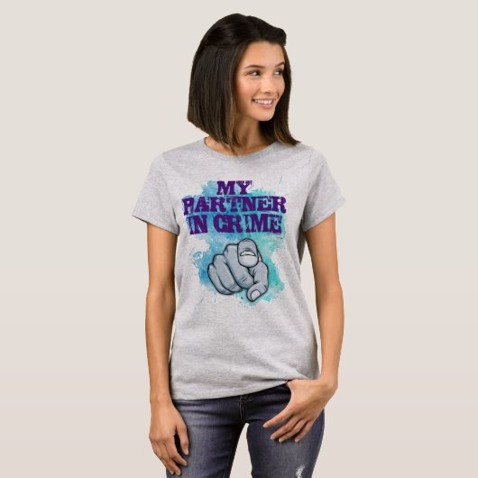 Partner in criminaliteit 2 t-shirt (Voorkant volledig)