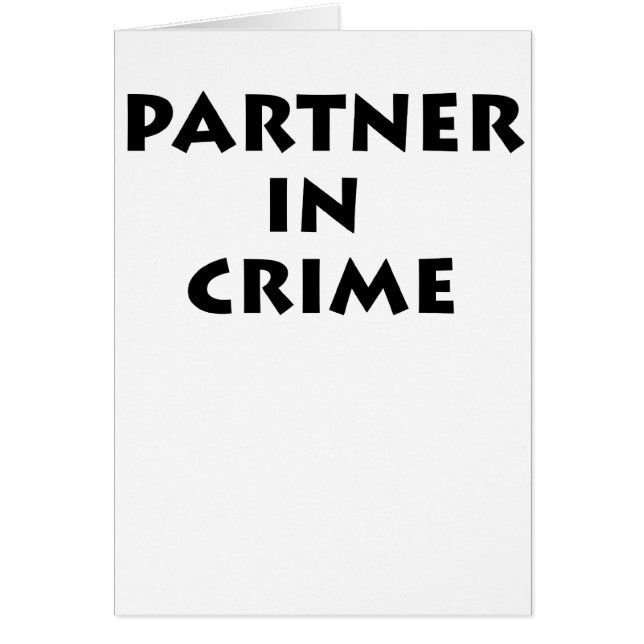 Partner in misdaad! (Voorkant)