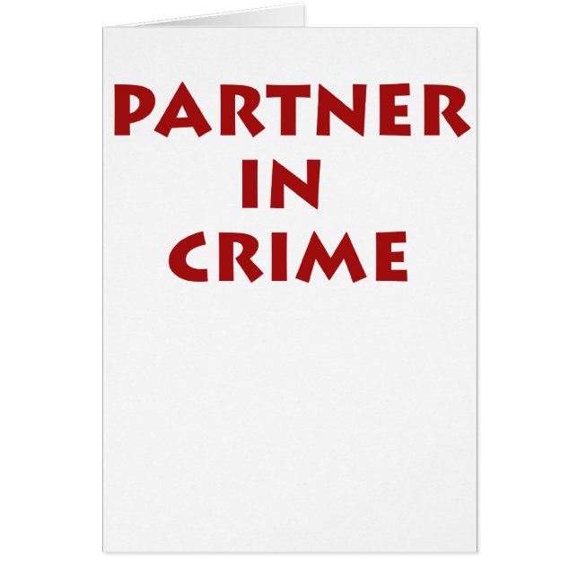 Partner in misdaad! (Voorkant)