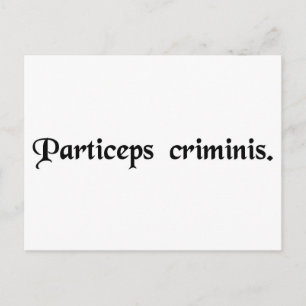 Partner in misdaad. briefkaart