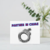 Partner in misdaad, linkerhandboff briefkaart (Staand voorkant)