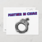 Partner in misdaad, linkerhandboff briefkaart (Voorkant / Achterkant)