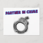 Partner in misdaad, linkerhandboff briefkaart (Voorkant)