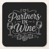 Partner in Wine Kartonnen Onderzetters (Voorkant)