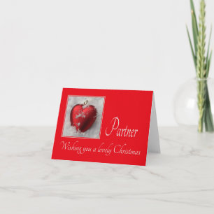 Partner Merry Kerstmis Feestdagen Kaart