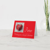 Partner Merry Kerstmis Feestdagen Kaart (Voorkant)