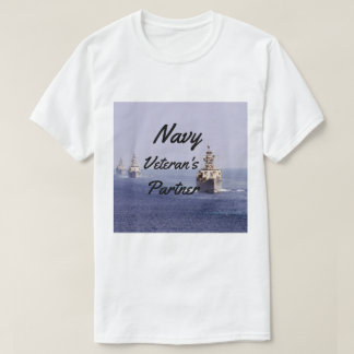 partner van de marine-veteraan t-shirt