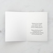 Partner Verjaardag Pioenrozen Kaart (Binnen)