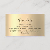 Partnermarketing consultancy Gold-vormig marmer Visitekaartje (Achterkant)