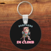 Partners Bij Klimmen Funny Rots Climbing Design Vo Sleutelhanger (Voorkant)