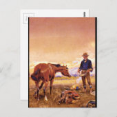 Partners', Charles M. Russell_Art van Amerika Briefkaart (Voorkant / Achterkant)