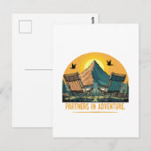 Partners in Avontuur | Retro Bergkamperen Briefkaart (Voorkant / Achterkant)