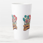 Partners in Clowery (Funny Clown Pun) Latte Mok (Voorkant)