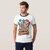 Partners in Clowery (Funny Clown Pun) T-shirt (Voorkant volledig)