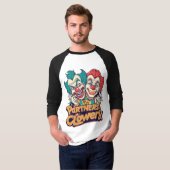 Partners in Clowery (Funny Clown Pun) T-shirt (Voorkant volledig)