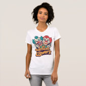 Partners in Clowery (Funny Clown Pun) T-shirt (Voorkant volledig)