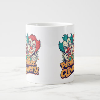 Partners in Clowery (Grappige Clownspelling) Grote Koffiekop