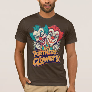 Partners in Clowery (Grappige Clownspelling) T-shirt