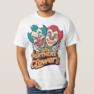 Partners in Clowery (Grappige Clownspelling) T-shirt