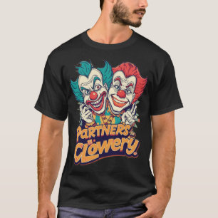 Partners in Clowery (Grappige Clownspelling) T-shirt