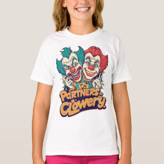 Partners in Clowery (Grappige Clownspelling) T-shirt