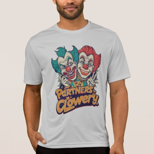 Partners in Clowery (Grappige Clownspelling) T-shirt (Voorkant)