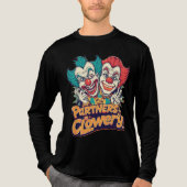 Partners in Clowery (Grappige Clownspelling) Tri-Blend Shirt (Voorkant volledig)