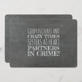 Partners in Crime Grappig bruidsmeisje voorstel Kaart (Voorkant / Achterkant)