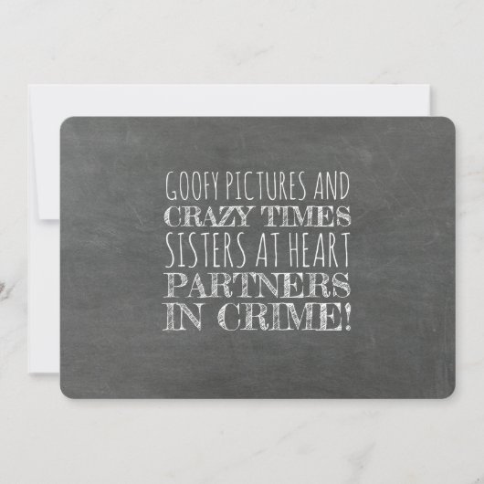 Partners in Crime Grappig bruidsmeisje voorstel Kaart (Voorkant)