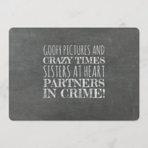 Partners in Crime Grappig bruidsmeisje voorstel Kaart