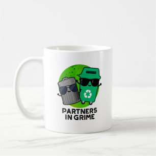 Partners in Grime Funny Trash Pun Koffiemok