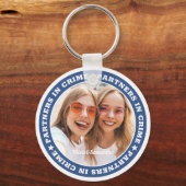 Partners in misdaad BFF Simple Modern Custom Photo Sleutelhanger (Voorkant)