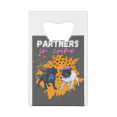 partners in misdaadhonden creditkaart flessenopener (Voorkant)