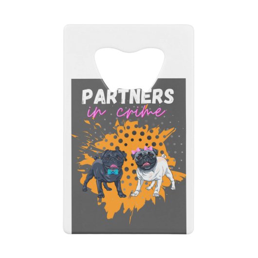 partners in misdaadhonden creditkaart flessenopener (Voorkant)