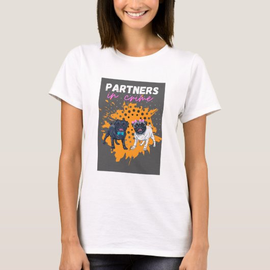 partners in misdaadhonden t-shirt (Voorkant)