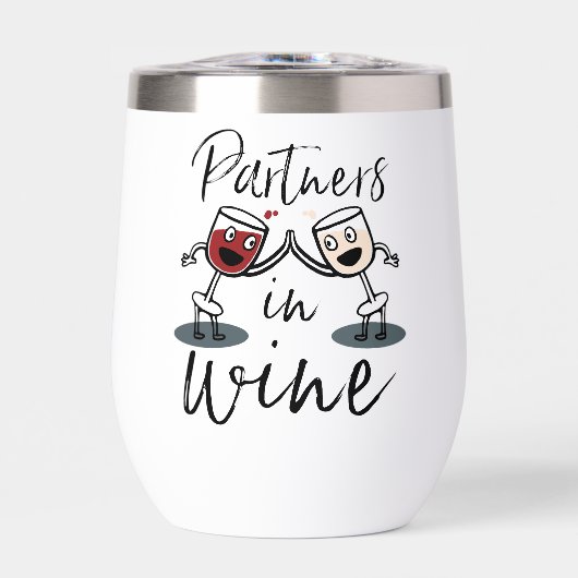 Partner's in Wijn Stemless Wijn Tumbler (Voorkant)