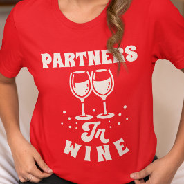 Partners in wijn t-shirt