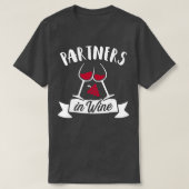 Partners in wijn t-shirt (Design voorkant)