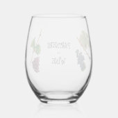 Partners in Wine Funny Stemless Wine Wijnglas Zonder Voet (Achterkant)