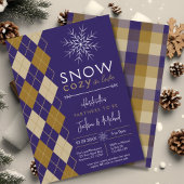 Partners om opa chique winter bruiloft douche te z kaart