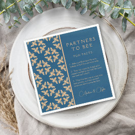 Partners voor de indigoe honingraat Fun Facts Show Servet