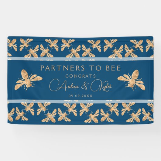 Partners voor de Indische en Honeycomb Wedde Showe Spandoek (Horizontaal)