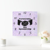 Partnerschap niet-sponsoring wandklok (Huis)